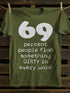 Unisex 69 Percent People Find Something Dirty In Every Word T-shirt